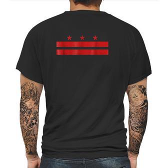 Washington Dc District Of Columbia Flag Mens Back Print T-shirt | Favorety CA