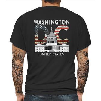 Washington State Capitol Hill Souvenir Gift Washington Dc Mens Back Print T-shirt | Favorety