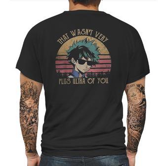 That Wasnt Very Plus Ultra Of You My Hero Academia Mens Back Print T-shirt | Favorety DE