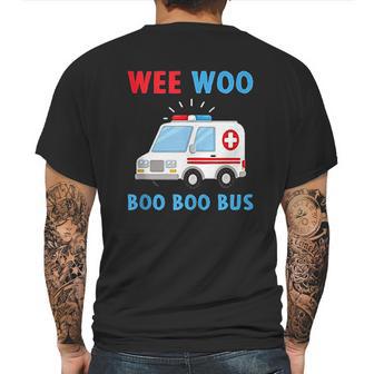 Wee Woo Boo Boo Bus Ambulance Driver Gift Mens Back Print T-shirt | Favorety