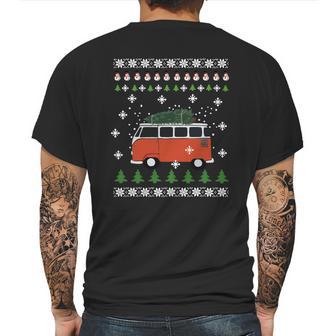 Weihnachten Bulli Mens Back Print T-shirt | Favorety