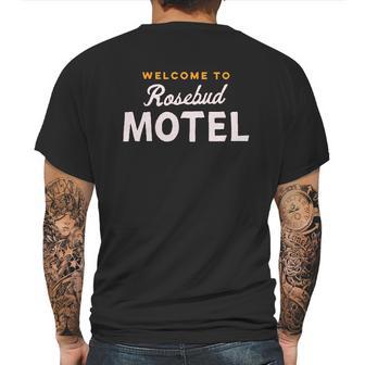 Welcome To Rosebud Motel Mens Back Print T-shirt | Favorety AU