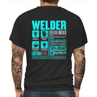 Welder Definition For Welders Funny Gift Tig Welding Arc Welding Funny Gift Mens Back Print T-shirt | Favorety AU