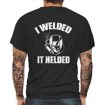 Welder Welding Machine Mechanic Work Arc Accessories Mens Back Print T-shirt | Favorety DE