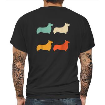 Welsh Corgi Gift Dog Lover Retro Welsh Corgi Vintage Dog Mens Back Print T-shirt | Favorety CA