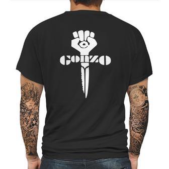 White Gonzo Fist Mens Back Print T-shirt | Favorety AU