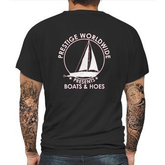 Wild Bobby Prestige Worldwide Funny Boats And Hoes Mens Back Print T-shirt | Favorety DE