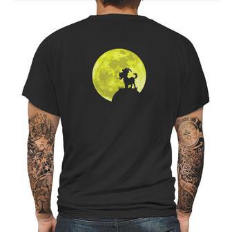 Wild Goat Lover Yellow Moon Dark Forest Funny Gift Mens Back Print T-shirt | Favorety UK