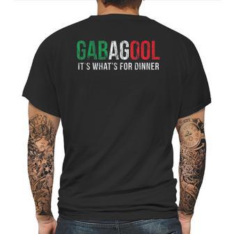 I Will Have The Gabagool For Dinner Vintage Mens Back Print T-shirt | Favorety