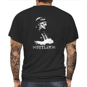 Willie Nelson T Shirt Vintage Country Music T Shirts Outlaw Willie Nel T-Shirt Mens Back Print T-shirt | Favorety