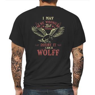 Wolff Wolff Tshirt Wolff Year Mens Back Print T-shirt | Favorety CA