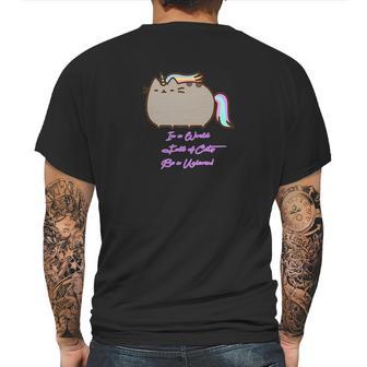 In A World Of Cats Be A Unicorn Team Unikitty Mens Back Print T-shirt | Favorety