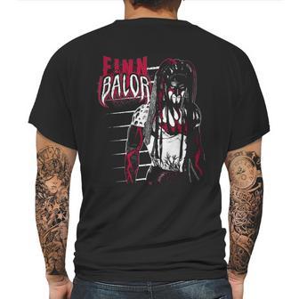 Wrestling Wwe Finn Balor Black And Red Mens Back Print T-shirt | Favorety DE