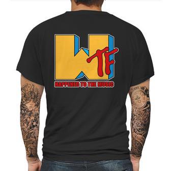 Wtf Happened To The Music Funny Mens Back Print T-shirt | Favorety