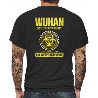 Wuhan Institute Of Virology T-Shirt Mens Back Print T-shirt | Favorety