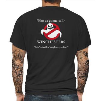 Who Ya Gonna Call Winchesters I Aint Afraid Of No Ghosts Assbutt Mens Back Print T-shirt | Favorety CA