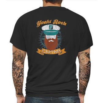 Yacht Rock Captain Mens Back Print T-shirt | Favorety
