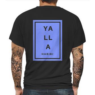 Yalla Habibi Arabic Lebanese Mens Back Print T-shirt | Favorety UK