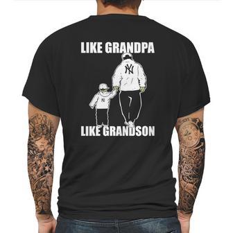 Yankees Like Grandpa Like Grandson Tshirt Mens Back Print T-shirt | Favorety AU