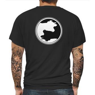 Yin Yang Cows Cow Mens Back Print T-shirt | Favorety