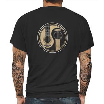 Yin Yang Guitar Rock Shirt Funny Guitar Mens Back Print T-shirt | Favorety