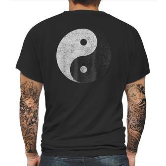 Yin Yang Symbol Tao Taijitu Yoga Peace Love Mens Back Print T-shirt | Favorety CA