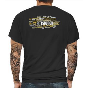 Yinzer Pittsburghese Pittsburgh Jagoff Pride Pennsylvania Mens Back Print T-shirt | Favorety CA