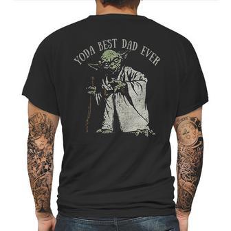 Yoda Best Dad Ever Funny Shirt Mens Back Print T-shirt | Favorety