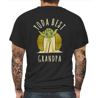 Yoda Best Grandpa Cartoon Yoda Mens Back Print T-shirt | Favorety CA