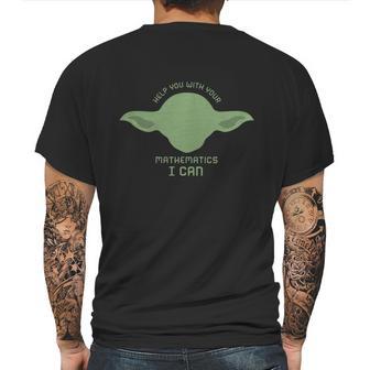 Yoda Math T-Shirts Mens Back Print T-shirt | Favorety