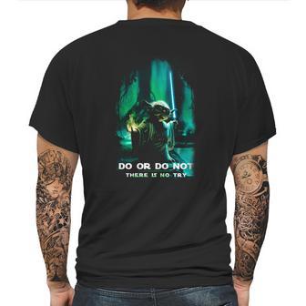 Yoda Do Or Do Not There Is No Try Mens Back Print T-shirt | Favorety UK