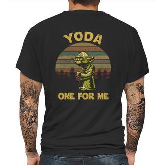 Yoda One For Me Vintage Mens Back Print T-shirt | Favorety CA