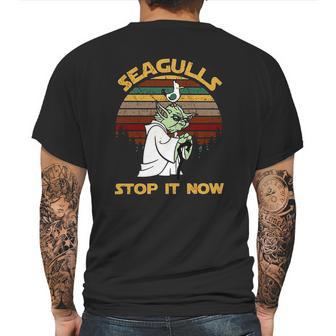 Yoda Seagulls Stop It Now Shirt Mens Back Print T-shirt | Favorety