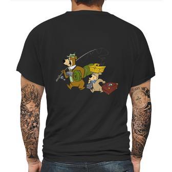 Yogi Bear Fishing Mens Back Print T-shirt | Favorety AU