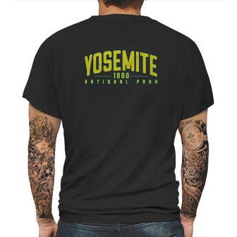 Yosemite National Park Modern Fit Mens Back Print T-shirt | Favorety