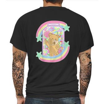 Yume Kawaii Clothing Bear In Candy Jar Pastel Goth Mens Back Print T-shirt | Favorety UK