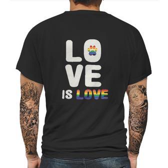 Zack Zoey Love Is Love Upf Mens Back Print T-shirt | Favorety