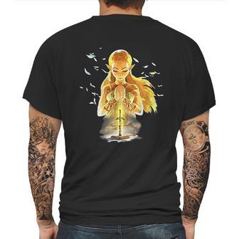 Zelda Breath Of The Wild Zelda Watercolor Mens Back Print T-shirt | Favorety UK