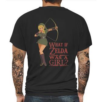 What If Zelda Was A Girl Shirt Mens Back Print T-shirt | Favorety