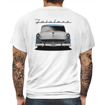 1956 Ford Fairlane Front Blue White Mens Back Print T-shirt | Favorety DE