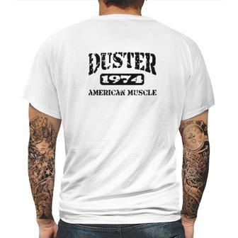 1974 Plymouth Duster American Muscle Car Design Mens Back Print T-shirt | Favorety CA