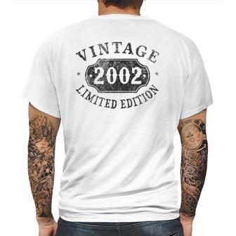 20 Years Old 20Th Birthday Male Female Him Her Limited 2002 Ver2 Mens Back Print T-shirt | Favorety AU