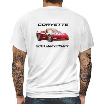 2003 Corvette 50Th Anniversary Convertible Gray T Shirt Mens Back Print T-shirt | Favorety DE