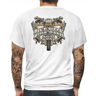 2021 Bike Week Daytona Beach Mens Back Print T-shirt | Favorety