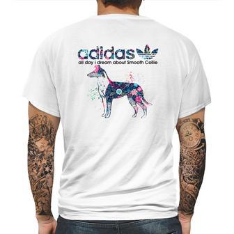 2212 Smooth Collie Mens Back Print T-shirt | Favorety CA