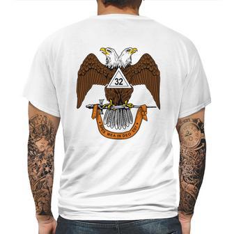 Mens 32Nd Degree Mason Masonic Scottish Rite Down Mens Back Print T-shirt | Favorety