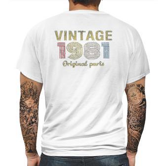 40Th Birthday Gift Vintage 1981 Original Parts Mens Back Print T-shirt | Favorety DE