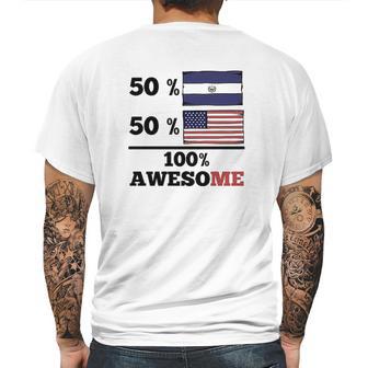 50 Percent El Salvadorian 50 Percent American Mens Back Print T-shirt | Favorety DE