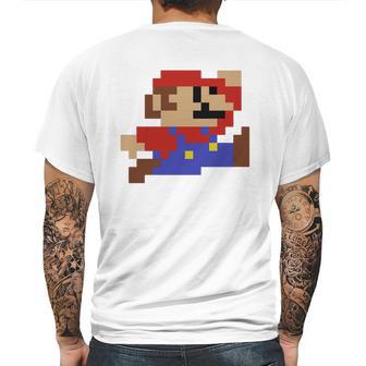 8-Bit Mario Nintendo Jumping Mens Back Print T-shirt | Favorety AU