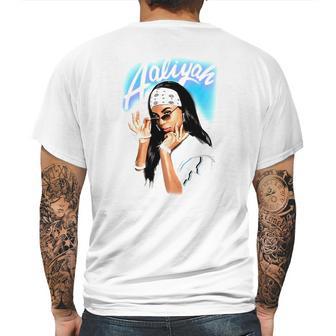 Aaliyah Cool Mens Back Print T-shirt | Favorety